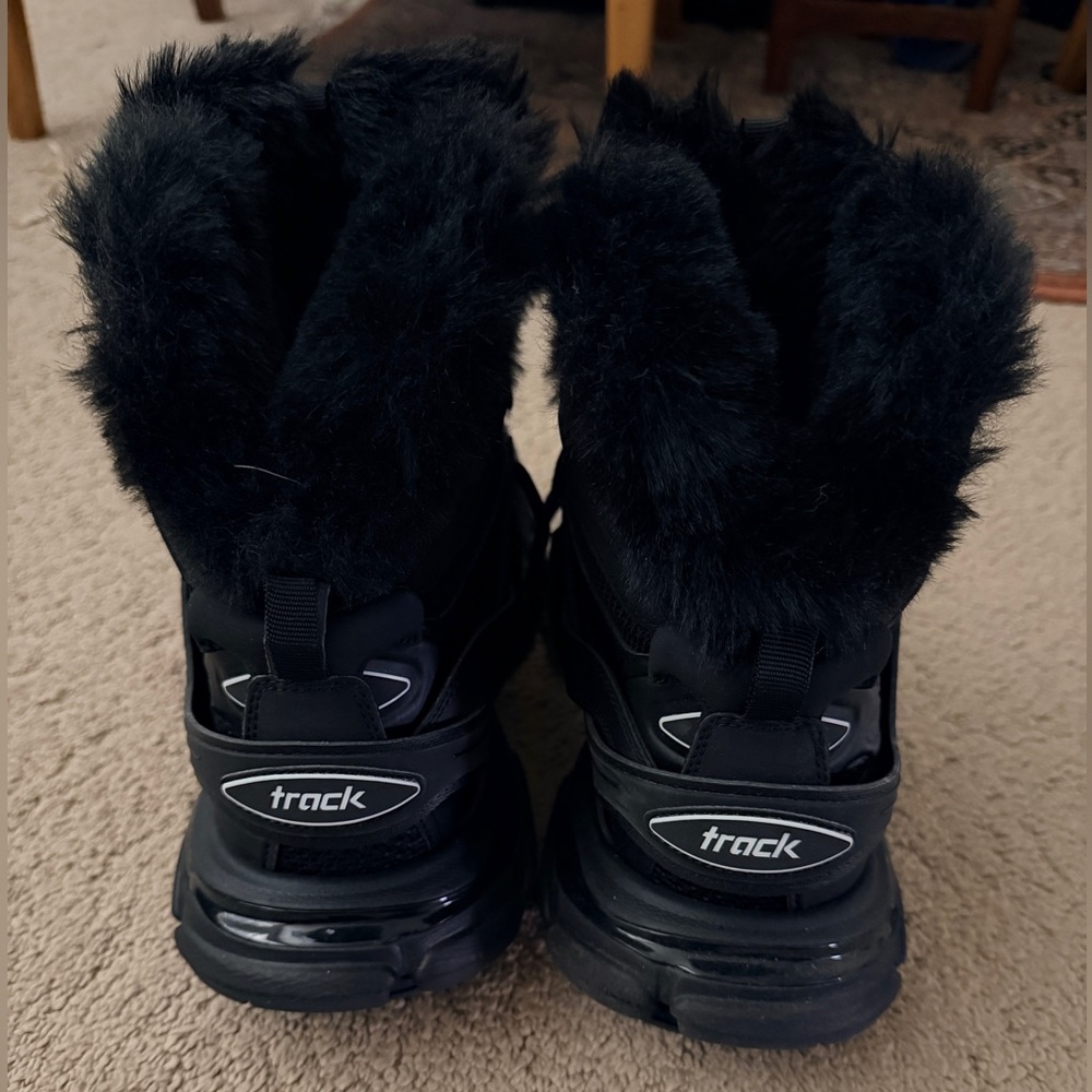 Balenciaga Dark Fur Boots - Picture 2 of 5